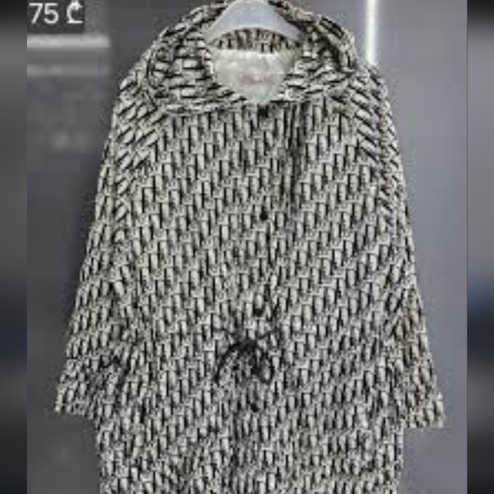 Made In TURKEY Black and White Patterned Top